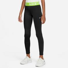 Rückansicht von Nike Pro Tights Kinder black-volt-white