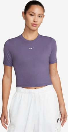 Rückansicht von Nike Essentials Croptop Damen daybreak-white