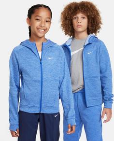 Rückansicht von Nike THERMA-FIT MULTI Trainingsjacke Kinder game royal-polar-white