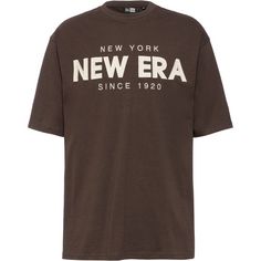 New Era Wordmark Oversize T-Shirt Herren brown