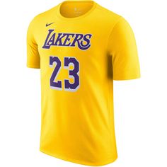 Nike LeBron James Los Angeles Lakers T-Shirt Herren amarillo