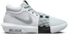 Nike LEBRON WITNESS VIII Basketballschuhe Herren white-black-lt smoke grey
