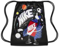 Nike BOXY Turnbeutel Kinder black-black-white