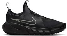 Nike FLEX RUNNER 2 GS Sneaker Kinder black-flat pewter-anthracite-photo blue