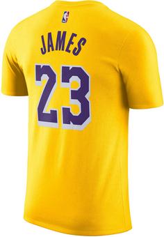 Rückansicht von Nike LeBron James Los Angeles Lakers T-Shirt Herren amarillo