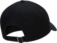 Rückansicht von Nike U NK CLUB CAP U CB FUT WSH L Cap black-white