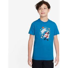 Rückansicht von Nike NSW T-Shirt Kinder lt photo blue