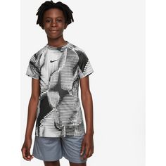 Rückansicht von Nike PRO Funktionsshirt Kinder black-black