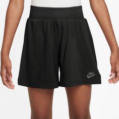 Rückansicht von Nike NSW Sweatshorts Kinder black-flat pewter