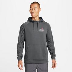 Rückansicht von Nike Dri-Fit Graphic Hoodie Herren iron grey-iron grey-photon dust