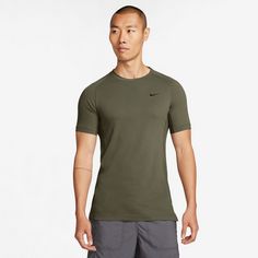 Rückansicht von Nike Dri-Fit Flex Rep Funktionsshirt Herren medium olive-black