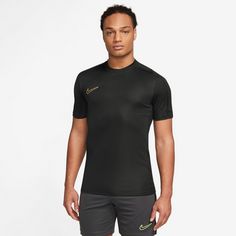 Rückansicht von Nike Academy 23 Funktionsshirt Herren black-black-metallic gold