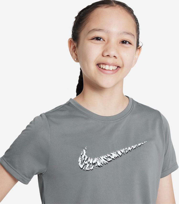 Nike Nike ONE Funktionsshirt M&auml;dchen - smoke grey - 2 | SportScheck