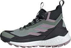 Rückansicht von adidas GTX Free Hiker 2 Wanderschuhe Damen silgrn-prlofi-carbon