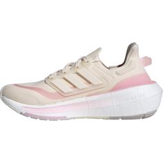 Rückansicht von adidas ULTRABOOST LIGHT Laufschuhe Damen chalk white-chalk white-clear pink