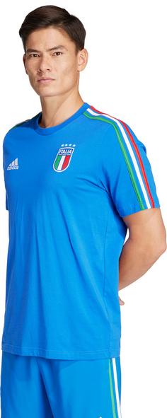 Rückansicht von adidas Italien EM24 Fanshirt Herren blue