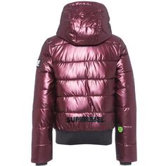 Rückansicht von SuperRebel FUNK Winterjacke Kinder metallic bordeaux