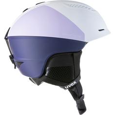 Rückansicht von Uvex Ultra Pro WE Skihelm Damen white-cool lavender matt