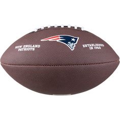 Rückansicht von Wilson NFL New England Patriots Football brown