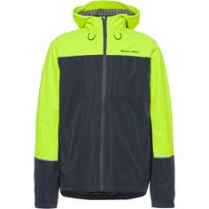 Rückansicht von Endura Hummvee 3-in-1 Fahrradjacke Herren neon-gelb