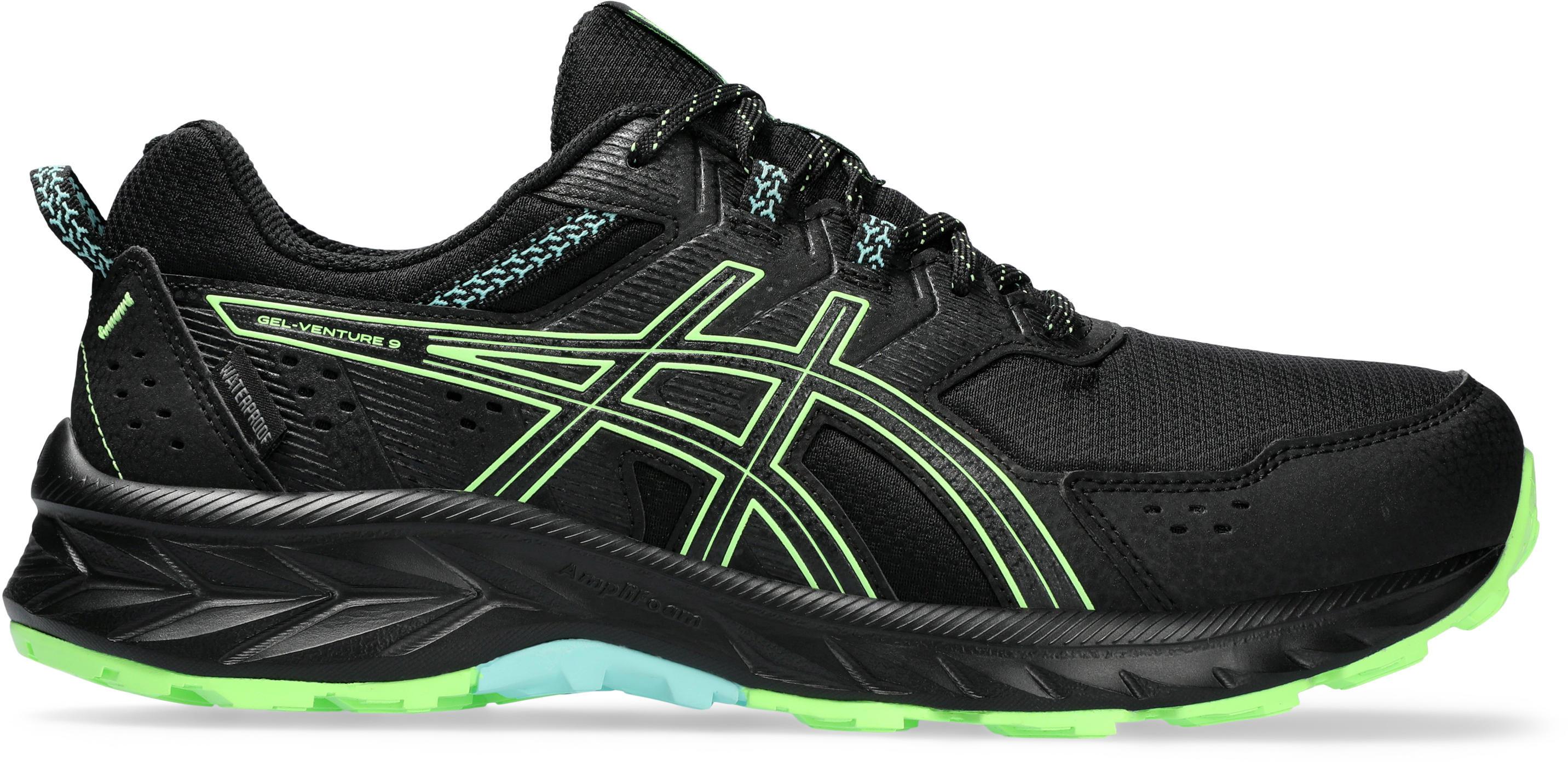 ASICS GEL VENTURE 9 WP Laufschuhe Herren black illuminate green im Online Shop von SportScheck kaufen