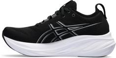 Rückansicht von ASICS GEL-NIMBUS 26 Laufschuhe Damen black-graphite grey