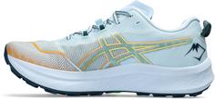 Rückansicht von ASICS FUJISPEED 2 Trailrunning Schuhe Herren light blue-dark mint