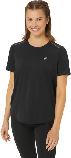 Rückansicht von ASICS ROAD Funktionsshirt Damen performance black