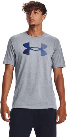 Rückansicht von Under Armour BIG LOGO FILL Funktionsshirt Herren steel light heather-black-royal