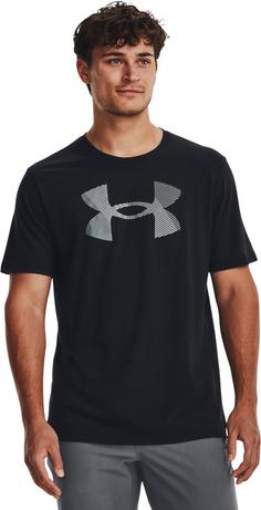 Rückansicht von Under Armour BIG LOGO FILL Funktionsshirt Herren black-pitch gray-halo gray