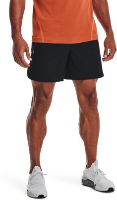 Rückansicht von Under Armour Peak Funktionsshorts Herren black-pitch gray