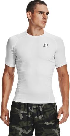 Rückansicht von Under Armour Heatgear Comp Funktionsshirt Herren white-black