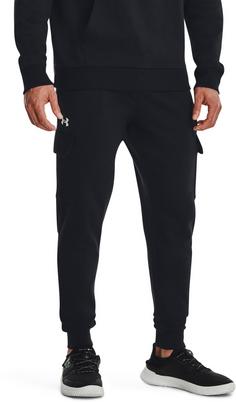 Rückansicht von Under Armour Rival Cargo Sweathose Herren black-white