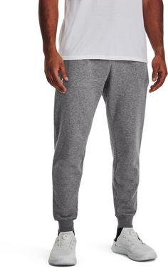 Rückansicht von Under Armour Rival Sweathose Herren castlerock light heather-white