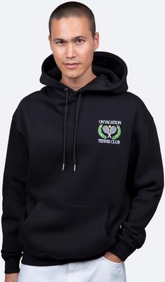 Rückansicht von ON VACATION Tennis Hoodie black