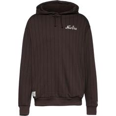 New Era Pinstripe Oversize Hoodie Herren brown