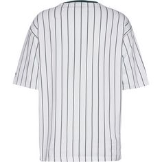 Rückansicht von New Era Pinstripe Oversize T-Shirt Herren off white-dark green