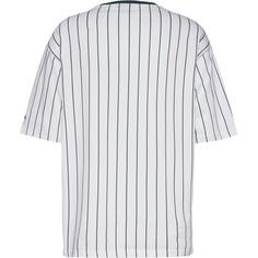 Rückansicht von New Era Pinstripe Oversize T-Shirt Herren off white-dark green