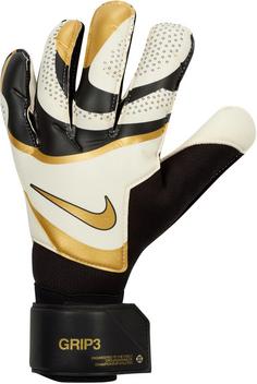 Nike Grip3 Torwarthandschuhe black-white-mtlc gold coin