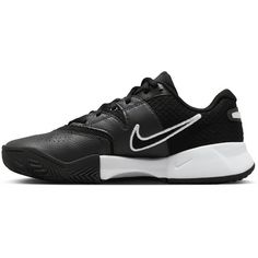 Rückansicht von Nike Court Lite 4 Clay Tennisschuhe Damen black-white-anthracite