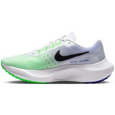 Rückansicht von Nike Zoom Fly 5 Laufschuhe Herren white-black-green strike-racer blue