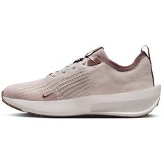 Rückansicht von Nike Interact Run Laufschuhe Damen platinum violet-smokey mauve
