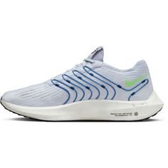 Rückansicht von Nike Pegasus Turbo Laufschuhe Herren football grey-green strike-star blue
