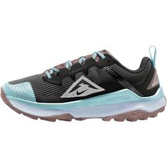 Rückansicht von Nike Wildhorse 8 Trailrunning Schuhe Damen black-white-glacier blue-football grey