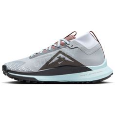 Rückansicht von Nike GTX Pegasus Trail 4 GX Trailrunning Schuhe Damen lt smoke grey-black-glacier blue