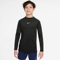 Rückansicht von Nike PRO Funktionsshirt Kinder black-white