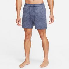 Rückansicht von Nike Dri-Fit Yoga Funktionsshorts Herren thunder blue-htr-thunder blue