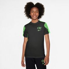 Rückansicht von Nike CR7 Funktionsshirt Kinder black-green strike-green strike