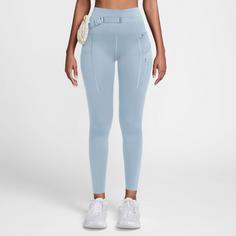 Rückansicht von Nike DF GO 7/8-Lauftights Damen lt armory blue-lt orewood brn-khaki