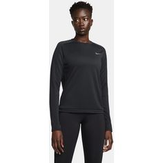 Rückansicht von Nike PACER Funktionsshirt Damen black-reflective silv